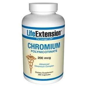  Life Extension Chromium 200mcg 365 Capsules Health 