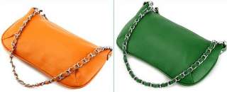 Genuine Leather Sling Purse Bag Handbag Satchel 8 color  