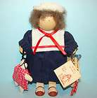 1987 Lizzie High Pauline Bowman Wooden Folk Doll with Tag Retired