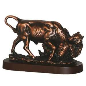  Stock market bull and bear sculpture 