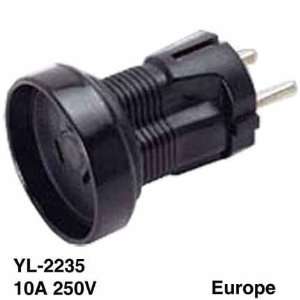 Australian AS3112 Receptacle to European Schuko CEE 7 Plug 
