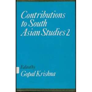   to South Asian Studies Volume 2 (9780195613087) Gopal Krishna Books