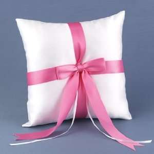  White Customized with Color Ring Pillow 
