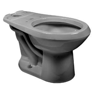   165 Cadet Round Front Pressure Assist Toilet Bowl, Silver (Bowl Only