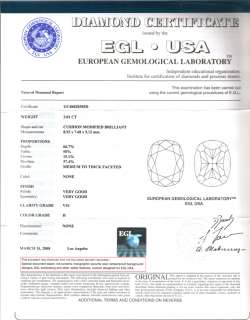 19 Ct. Cushion Cut Diamond Halo Engagement Ring EGL  