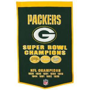   Packers NFL Super Bowl Football Dynasty Banner Sports Collectibles