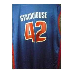  Jerry Stackhouse Autographed Jersey   Autographed NBA 