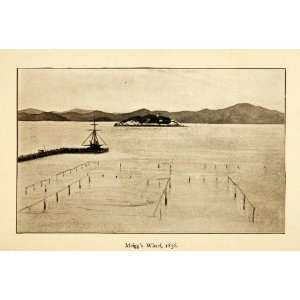  1902 Print Meiggs Wharf San Francisco California Pier 