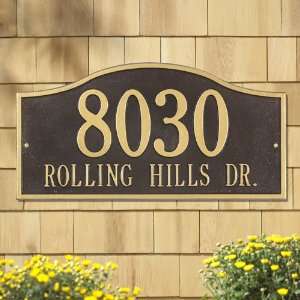 Two Line Rolling Hills Plaques Grand Wall in Bronze 