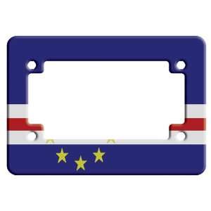  Cape Verde Flag Motorcycle License Plate Frame Automotive