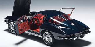   18 1963 CHEVROLET CORVETTE COUPE DAYTONA BLUE DIECAST MODEL CAR  