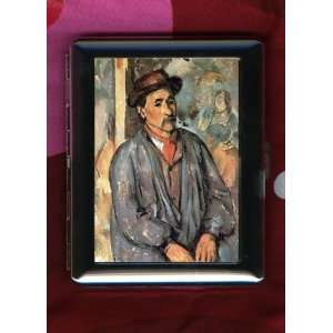  Paul Cezanne ID CIGARETTE CASE Peasant in a Blue Smock 