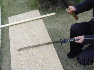   Japanese Bamboo Wood Shirasaya Sword Set Katana Wakizashi Tanto  