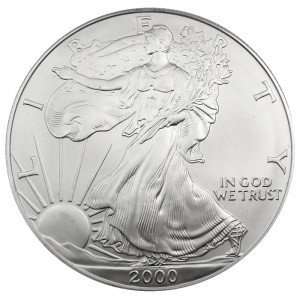  2000 American Silver Eagle Brilliant Uncirculated 