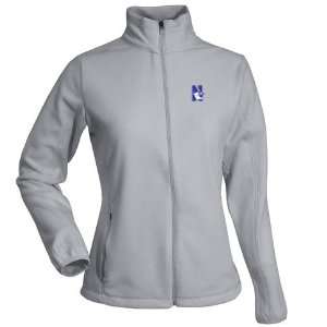 Northwestern Womens Sleet Full Zip Fleece (Grey)  Sports 