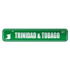   TRINIDAD & TOBAGO ST  STREET SIGN COUNTRY