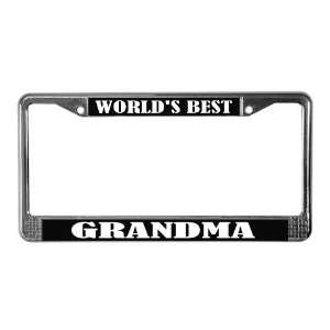  Worlds Best Grandma License Plate Frame by  