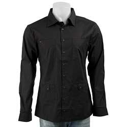 The Smooth Company Mens Black Button down Shirt  
