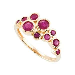    14kt Yellow Gold 1.4 CT Genuine Madagascar Ruby Ring Jewelry