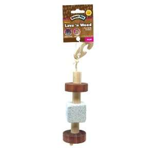  Super Pet Natural Lava n Wood Hanging Toy for Small 