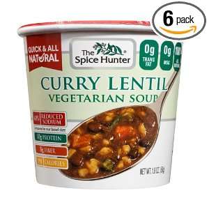 The Spice Hunter Curry Lentil, Veg Soup Cup, 1.8 Ounce (Pack of 6 