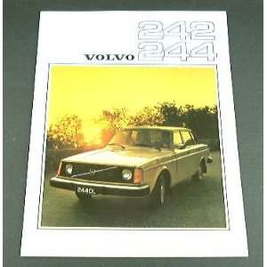  1976 76 Volvo 242 and 244 BROCHURE Sedan 