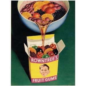   FRUIT GUMS EXTRA LARGE METAL ADVERTISING WALL SIGNS