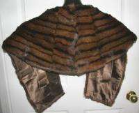 lovely Russian squirrel fur stole shrug wrap sable WoW  