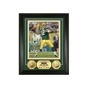  Green Bay Packers Aaron Rodgers ~ 2011 NFL MVP ~ 24KT Gold 