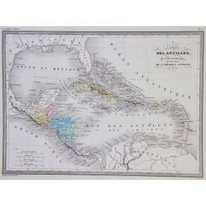  Huot Map of the Antilles (1867)