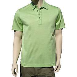 Robert Graham C Note Mens Lime Green Polo Shirt  