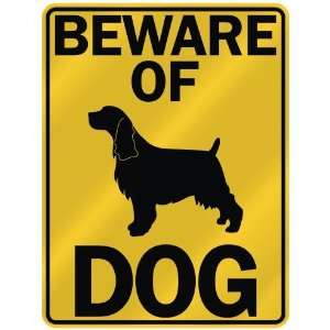  BEWARE OF  ENGLISH SPRINGER SPANIELS  PARKING SIGN DOG 