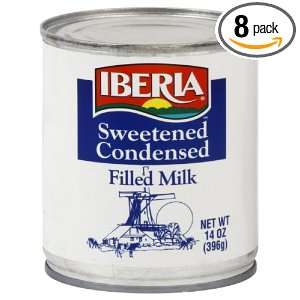 Iberia Condensed Milk, 14 Ounce (Pack of 8)  Grocery 