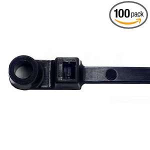   , Mounting Head, 7.5 Inch Length by 0.185 Inch Width, Black, 100 Pack