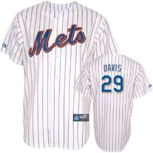 Ike Davis Jersey Adult Home White Replica #29 New York Mets Jersey
