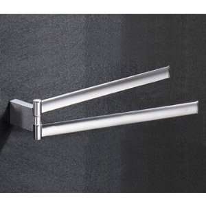  Chrome Double Arm Swivel Towel Bar from the Kent