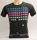 Atari Space Invader classic Shooting game black cotton t shirt size S 
