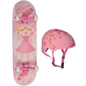  girls pink long Pinkalicious 28 inch Skateboard Combo 