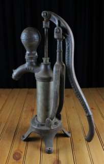 Windengine & Pump Antique Steel Cast Iron Well Pump Head Patent 