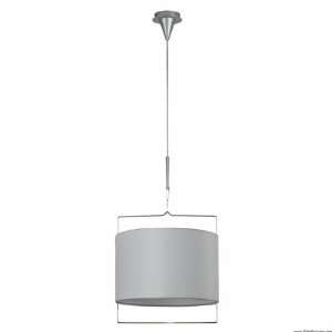  ET2 Lighting E22310 01 1 Light Pendant Satin Nickel