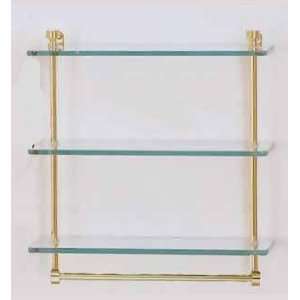  Allied Brass Foxtrot 22 Triple Glass Shelf with Integral 