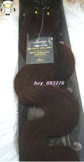 22Remy Human Hair Weft Body Wavy medium brown#4,100g  