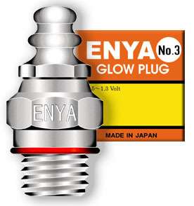 Radio Control Engine Glow Plug Hot Enya 3, New In Package Made In 