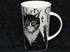 kent pottery furry purry black cat porcelain tall mug expedited