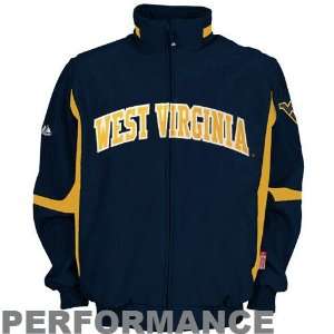 com Majestic West Virginia Mountaineers Navy Blue Therma Base Premier 