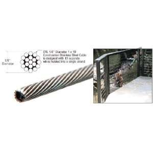  CRL 1/8 Stainless Steel Cable 250 Foot Roll by CR 