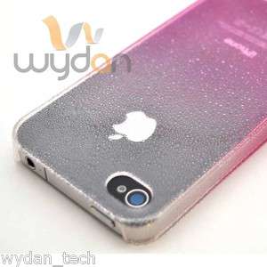 Pink Clear Rain Water Drop Design Thin Hard iPhone 4 4S Case w/ Screen 