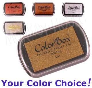 Colorbox PIGMENT Inkpad (METALLIC COLORS) archival opaque ink rubber 