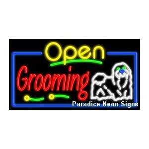  Open Grooming Neon Sign