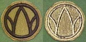 WW2 89th Infantry Rolling W Division Patch  